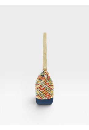 Bolso Manos Libres Bucket Dama Mujer Karla Chacon Aria Azul