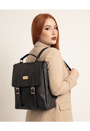 Bolso Morral Anti-Apertura Maletin Casual Karla Chacon Gina Negro