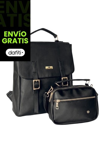 Set De Bolsos Morral + Bandolera Karla Chacon