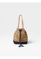Bolso Manos Libres Bucket Dama Mujer Karla Chacon Aria Azul de KARLA CHACON