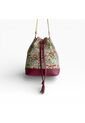 Bolso Manos Libres Bucket Dama Mujer Karla Chacon Aria Vino de KARLA CHACON