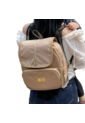 Bolso Dama Morral Casual Mediano Mujer Karla Chacon Yass Beige de KARLA CHACON