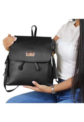 Morral Casual Mediano De Dama Mujer Karla Chacon Pace Negro