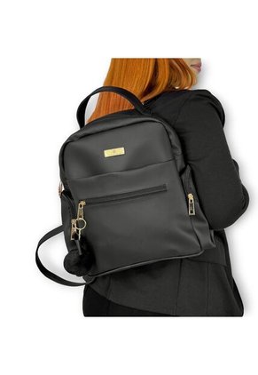 Morral Casual Mediano De Dama Mujer Karla Chacon Naty Negro