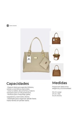 Bolso Dama Cartera Con Monedero Mujer Karla Chacon