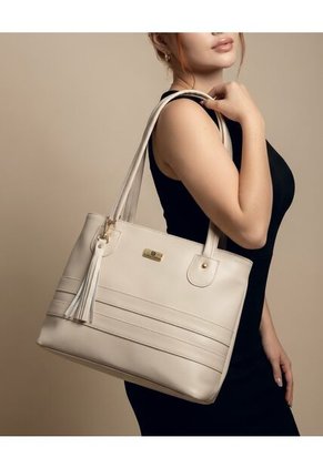 Bolso Dama Cartera Mujer Karla Chacon Gema Beige