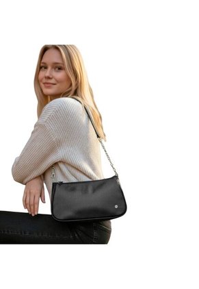 Bolso De Hombro Cartera Mujer Dama Karla Chacon Romy Negro