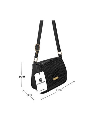 Bolso Manos Libres De Dama Mujer Karla Chacon Lara Negro