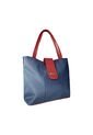 Bolso Cartera Mujer Dama Karla Chacon Line Azul Con Cosmetiquera de KARLA CHACON