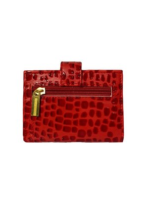 Billetera Portadocumentos Monedero Karla Chacon Jade Rojo