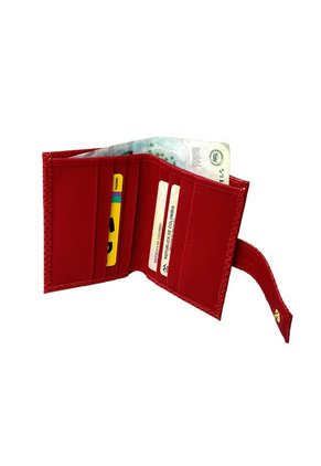 Billetera Portadocumentos Monedero Karla Chacon Jade Rojo