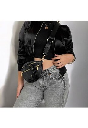 Canguro Riñonera Koala De Dama Mujer Karla Chacon Sara Negro