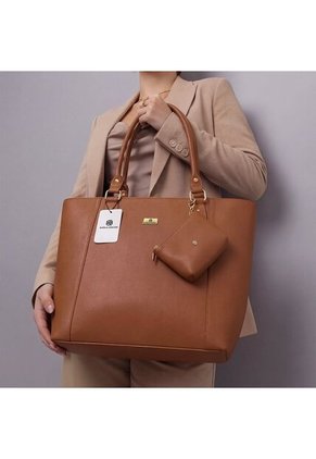 Set De Bolsos Para Mujer Bolso Tote Mila + Bolso Manos Libres Sade + Monedero Karla Chacon Miel