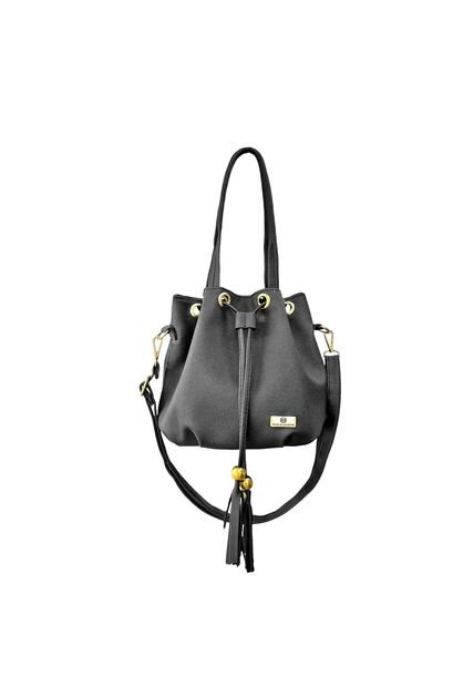 Bolso Cartera Mujer Dama Karla Chacon Iris Negro