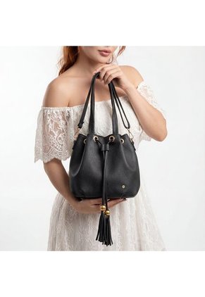 Bolso Cartera Mujer Dama Karla Chacon Iris Negro