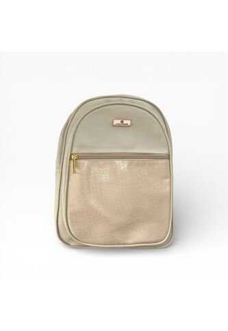 Morral Casual Mediano De Dama Mujer Karla Chacon Nely Beige KARLA CHACON