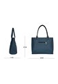 Bolso Dama Cartera Mujer Karla Chacon Olga Azul de KARLA CHACON