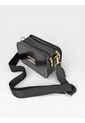 Bolso Bandolera Manos Libres De Dama Mujer Karla Chacon Evah Negro de KARLA CHACON