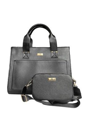 Combo Maletín Ejecutivo Mona + Manos Libres Daya Karla Chacon Negro