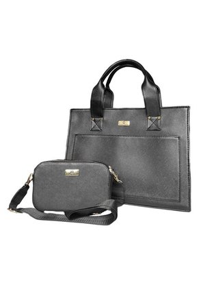 Combo Maletín Ejecutivo Mona + Manos Libres Daya Karla Chacon Negro