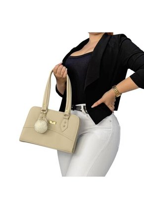 Bolso Cartera De Dama Mujer Karla Chacon June Beige