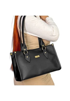Bolso Con Monedero Dama Cartera Estructurada Mujer Karla Chacon Cloe Negro