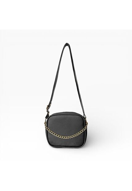 Bolso Manos Libres De Dama Mujer Karla Chacon Sade Negro
