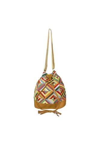 Bolso Manos Libres Bucket Dama Mujer Karla Chacon Aria Miel KARLA CHACON