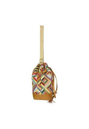 Bolso Manos Libres Bucket Dama Mujer Karla Chacon Aria Miel