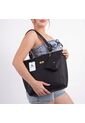 Bolso Dama Cartera Mujer Tote Grande Karla Chacon Mila Negro de KARLA CHACON