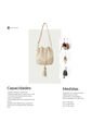 Bolso Mochila Bucket Strap Removible Cartera Mujer Dama Karla Chacon Iris Beige de KARLA CHACON