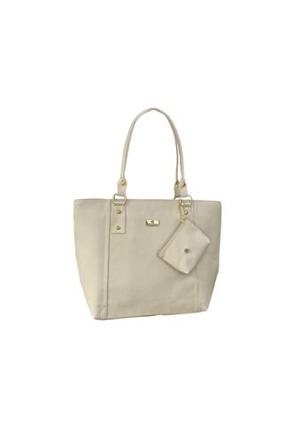 Bolso Tote Elegante Para Mujer Con Monedero Karla Chacon Mila Beige KARLA CHACON