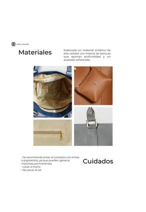 Bolso Tote Elegante Para Mujer Con Monedero Karla Chacon Mila Beige