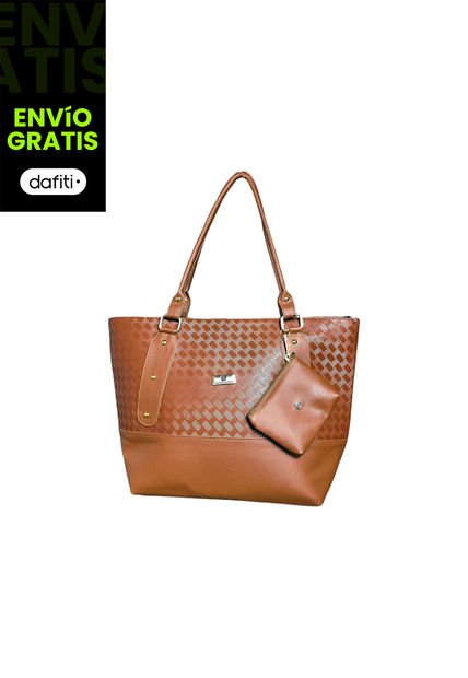 Bolso Tote Elegante Para Mujer Con Monedero Karla Chacon Gala Cafe