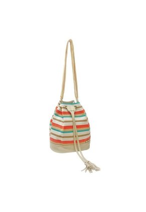 Bolso Manos Libres Bucket Dama Mujer Karla Chacon Aria Beige