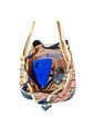 Bolso Manos Libres Bucket Dama Mujer Karla Chacon Aria Azul de KARLA CHACON