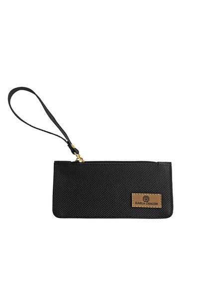 Monedero Portadocumentos Pequeño Para Bolso Karla Chacon Nath Negro