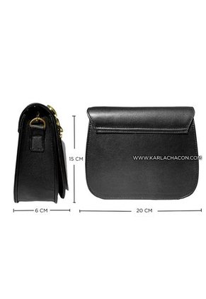 Bolso Manos Libres De Dama Mujer Karla Chacon Ref Ruth Negro