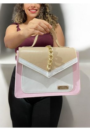 Bolso Manos Libres De Dama Mujer Karla Chacon Magy Rosa