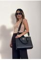 Bolso Dama Cartera Mujer Doble Funcion Mona Negro de KARLA CHACON