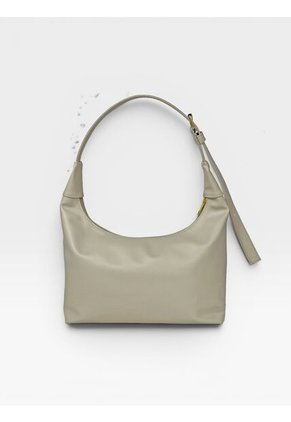 Bolso De Hombro Hobo Mediano Cartera Mujer Dama Karla Chacon Anne Beige