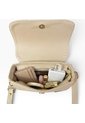 Bolso Manos Libres Casual Karla Chacon Nova Beige de KARLA CHACON