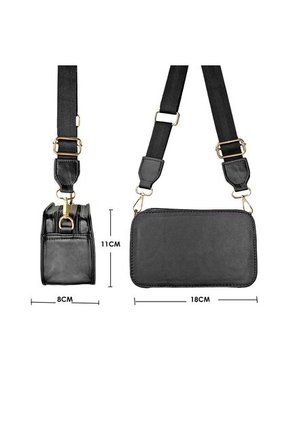 Bolso Manos Libres De Dama Mujer Karla Chacon Evah Negro