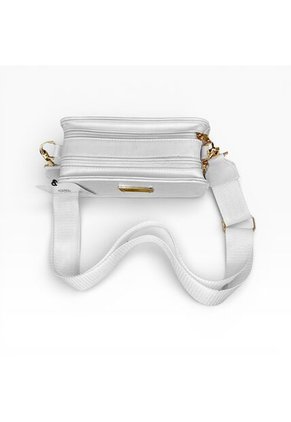 Bolso Manos Libres De Dama Mujer Karla Chacon Evah Blanco