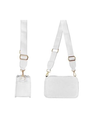 Bolso Manos Libres De Dama Mujer Karla Chacon Evah Blanco