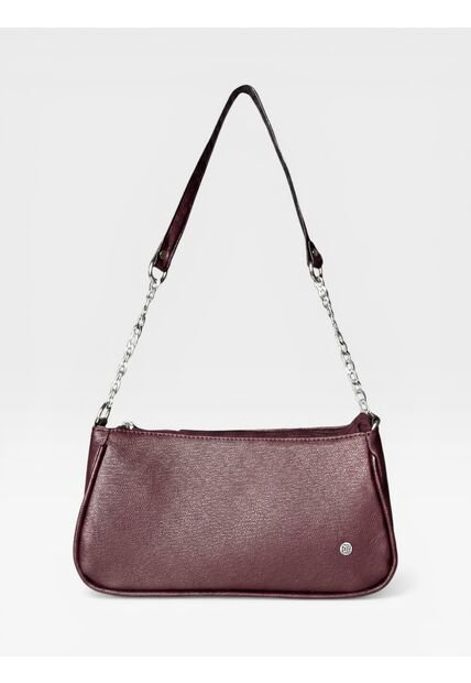 Bolso De Hombro Cartera Mujer Dama Karla Chacon Romy Vino