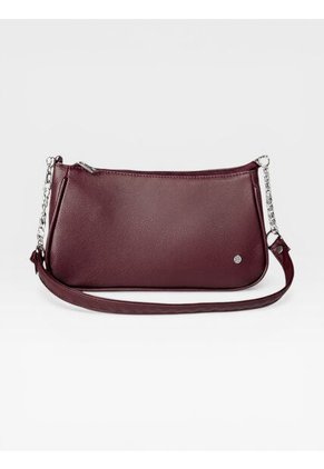 Bolso De Hombro Cartera Mujer Dama Karla Chacon Romy Vino