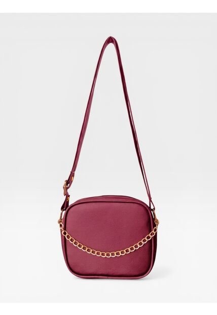 Bolso Manos Libres De Dama Mujer Karla Chacon Sade Vino