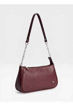Bolso De Hombro Cartera Mujer Dama Karla Chacon Romy Vino