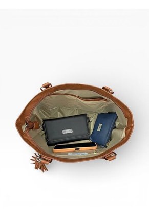 Set De Bolsos Para Mujer Bolso Tote Mila + Bolso Manos Libres Nova + Monedero Karla Chacon Beige